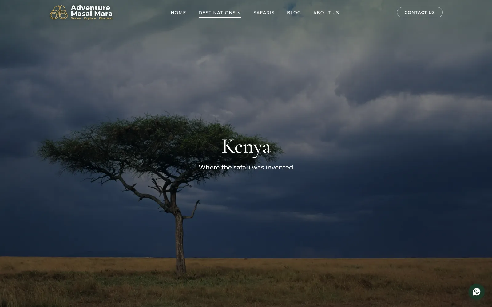 Kenya destinations page